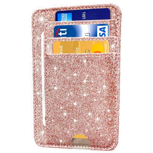 HOTCOOL Card Holder Wallet Front Pocket Minimalist Leather With RFID Blocking Card Holder Wallet for Men & Women