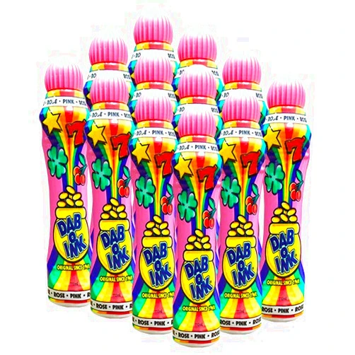 Dab-O-Ink One Dozen 4oz Pink Bingo Dauber