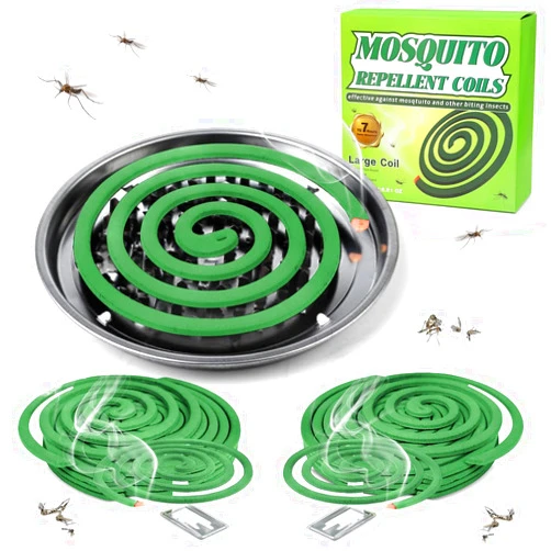 SEEKDIT 20 Pack Mosquito Repellent Coils, Up to 7 Hour Protection for Indoor Outdoor Use, DEET Free, Citronella Plant-Based Natural Mosquito Bug Repellent for Patio Yard Camping, with 1 Holder 2 Stand