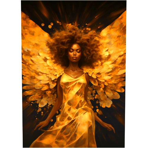 Lamei DIY 5D Full Drill American Native African Woman Square Diamond Painting by Number Kits Black & Golden for Adults Wall Decoration Gift 30x40CM/12x16IN
