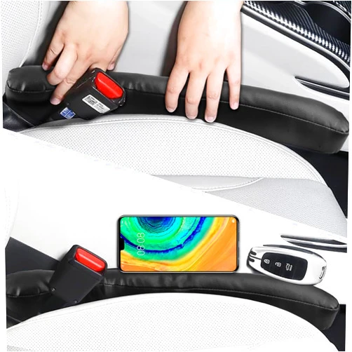 GOBGOD 2 Pack Car Seat Gap Filler Universal Fill Car Seat and Console Gap Stop Items Dropping