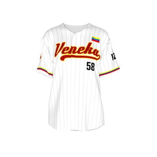 Generic Baseball Jersey Venek, Venezuela, Sifrina y boleta.