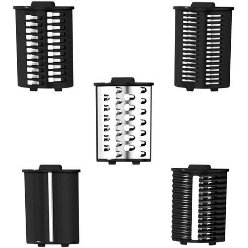 Homparty 5 Sets of Blades, thick wire blade, thin wire blade, slice blade, wavy blade and grinding blade