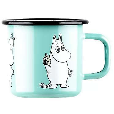 Muurla 3,7dl Moomintroll Retro enamel mug Muurla