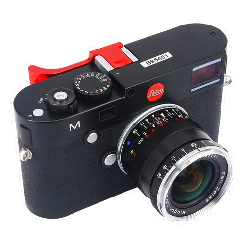 Haoge THB-M24R Metal Hot Shoe Thumb Up Rest Hand Grip for Leica M Typ240 M240, M-P Typ 240 M240P, M Typ262 M262, M-D Typ 262 Camera Red