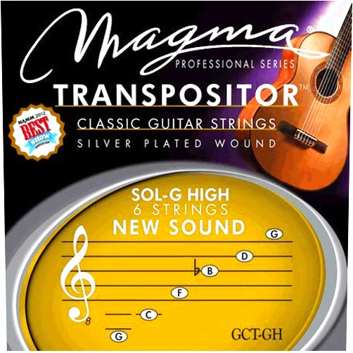 Magma Strings Magma Classical Guitar Strings TRANSPOSITOR SOL-G HIGH - Silver Plated Copper (GCT-GH)