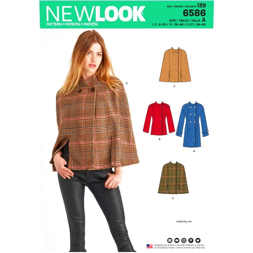 New Look Sewing Pattern, Paper, White, Size 36-48