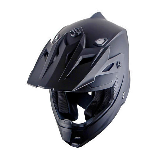 1Storm Adult Motocross Helmet BMX MX ATV Dirt Bike Four Wheeler Quad Motorcycle Full Face Helmet Racing Style: HF801 Matt Black