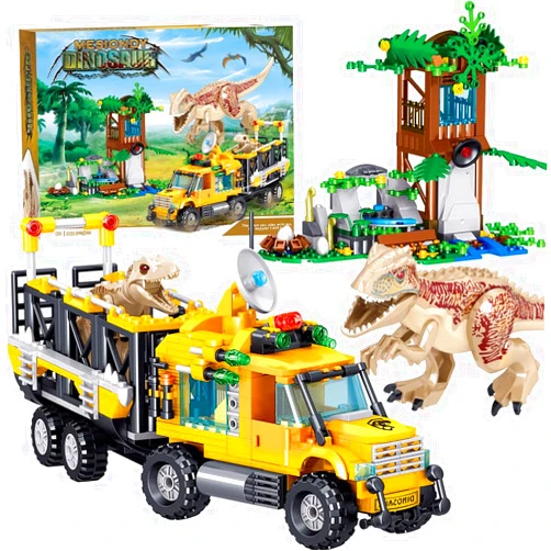 Mesiondy Dinosaurs Building Blocks Set, Dinosaur Toys for Age 8-14 Years,Dinosaur Park World, Birthday Gifts for Boys and Girls (546 Pcs)