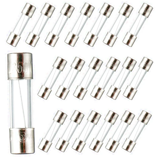 BOJACK 5x20mm 3 A 3 amp 250 V 0.196x0.787 Inch F3AL250V Fast Blow Glass Fuses(Pack of 20 Pcs)