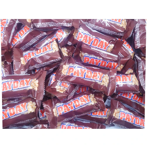 Tundras Pay-Day Peanut Caramel Bars - Snack Size Candy Bar - 3 lb Pounds Individually Wrapped Covered Peanut Caramel Bars