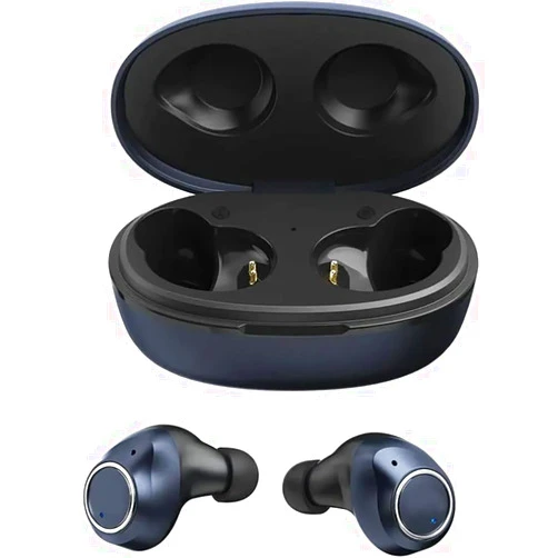 VOLT PLUS TECH Wireless V5.3 Bluetooth Earbuds Compatible with Lava Blaze 5G with Charging Case for in Ear Headphones. (Black)