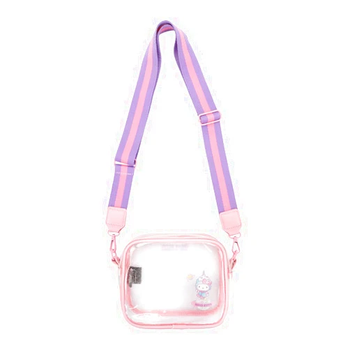 Bioworld Hello Kitty & Friends My Melody & Kuromi 7 inch Clear Crossbody Stadium Bag