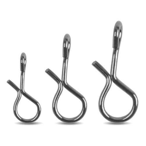 SILANON Fly Fishing Snaps,150pcs Fly Fishing Quick Clips Quick Change Lure Clips Micro Fly Snap Swivels No Knot Fast Snap Stainless Steel Lure Connector for Flies Hooks Jigs Lures 3 Sizes
