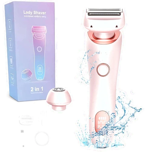 ZRW Dusk Razor for Women,Duskofficial Razor,Dusk Glide Pro 3.0, Electric Shaver for Women,Duskofficial The Glide Pro 3.0,Wet and Dry, Painless Hair Removal, Removable Head (Pink)