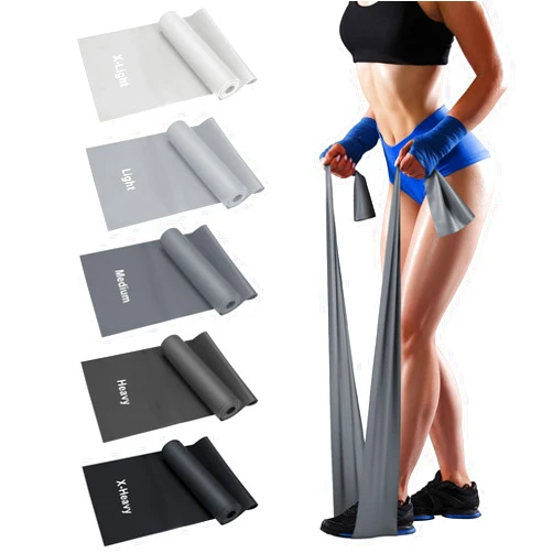 SARTHN Exercise Bands for Working Out, Resistance Bands Set with 5 Resistance Levels, Skin-Friendly Elastic Bands with Carrying Pouch for Home Workout