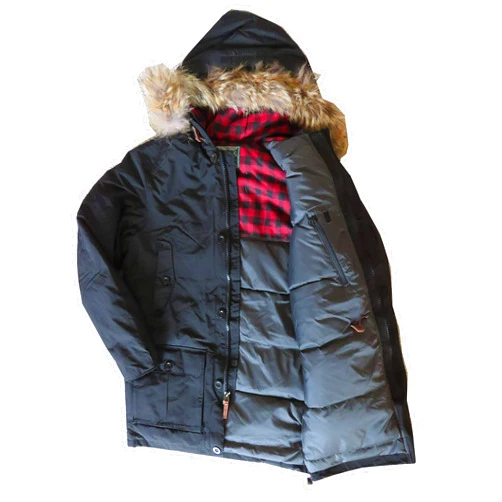 Woolrich Men's Arctic Down 550 Fill Parka Deep Navy Holiday Sale