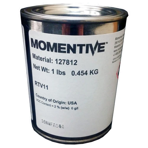 MOMENTIVE RTV11-1P RTV 11 Silicone, 1 lbs. Two Part (Ratio 200:1), White, Flowable for Potting High Voltage Applications