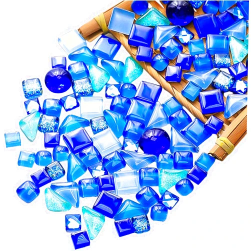 KYIAANY Crafts for Adult Mosaic Glass Tiles : KYIAANY 17.6 oz Pieces kit Supplies Bulk Mosaic Art Assorted Mini Shapes Ceramic Iridescent Color - DIY Decor Mosaic Lamps Shade Base Holder Table Stepping Stone