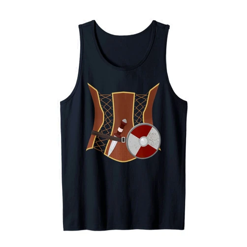 Shieldmaiden Halloween Humor Outfit Funny Medieval Viking Gift For Women Shield Maiden Costume Tank Top