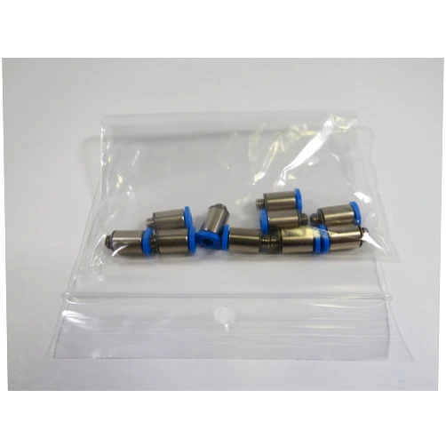 Festo 153315 QSM-M5-4-I Push-in Fitting, Nickel Finish, 2.5 mm Inside Diameter Minimum Order Requirement 10 / Order in Multiple of 10