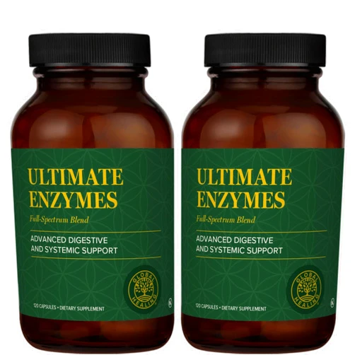 Global Healing Center Global Healing Ultimate Enzymes - Digestive Enzyme Supplement - 120 Capsules (2-Pack)