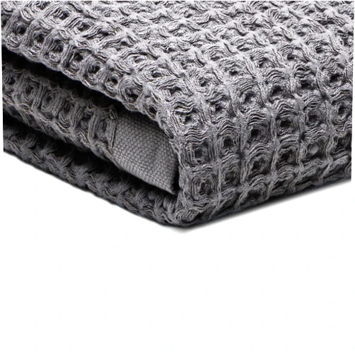 SUTERA - Silverthread Waffle Towel California - Grown Pima Cotton, Quick Drying, Ultra Soft, Lightweight and Absorbent - Waffle Weave Design - Luxury Towel (Bath, Grey) 31