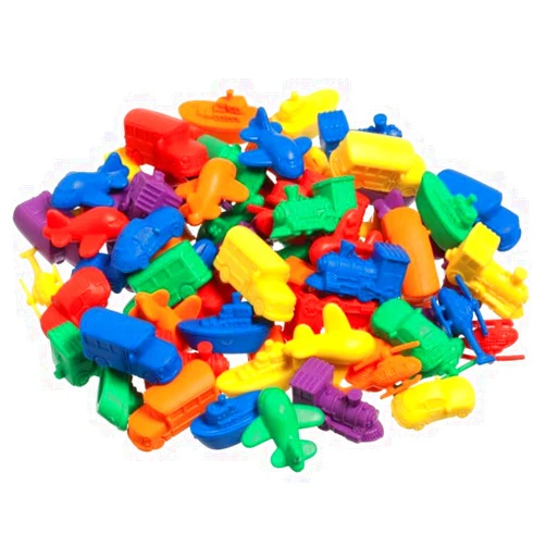 Didax Make Math and Learning Fun with These Colorful Transportation Counters! Perfect for Early Math Skills, Sorting, Patterning, and Imaginative Play. Hands-on Learning at School or Home.Set of 24