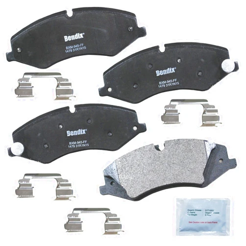 Bendix Priority1 CFM1479 Semi-Metallic Front Brake Pads for Select Models Land Rover Discovery, LR4, Range Rover, Sport, Lexus LFA, Peugeot 208, 208 GT