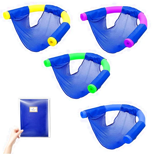 The Dreidel Company Pool Noodle Floating Mesh Chair for Floating Pool Noodle, Only Swimming Net Lounge Chair Seat, Great for Water Relaxation