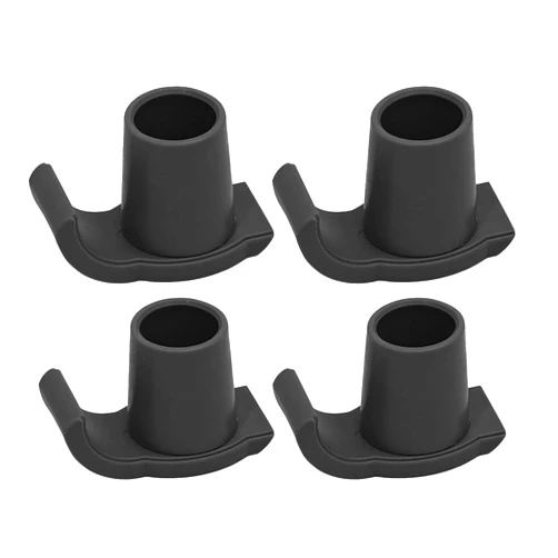KaiYeA Walker Glides 6 Pcs Walker Glide Skis Rubber Universal Ski Glides Mobility Aid Accessory for Seniors Walkers for Seniors Safety Stability(Black)