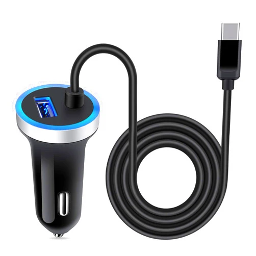 ANDHOT USB C Car Charger, 3.4A Fast Charging Car Adapter+3ft Type C Cable for Samsung Galaxy S24 S23 S22 S21 S20 S10 Note 20 A10E A20 A50 A51 A71 A11,LG Stylo 6/5/4 G7 V60 ThinQ Moto G8 G7 Google Pixel 4 3a