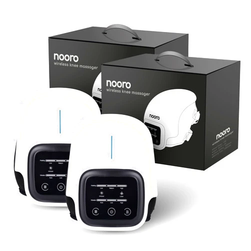 nooro Portable Knee Massager with Heat, Red Light, & Massage Therapy, Relax Tight Muscles and Helps Minor Joint Stiffness and Discomfort, Hands-Free Design