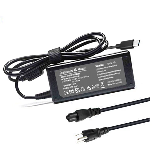 Shareway 45W Type C USB C Replacement AC Adapter Charger Compatible with HP/Dell/Samsung/Acer/Sony/Toshiba Laptops Smart Phones Type-C Notebook Type-C Tablets Google Pixel