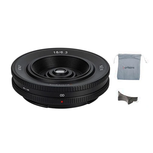 7artisans 18mm F6.3 II APS-C Frame Manual Focus Standard Prime Lens Pancake Lens for Sony E Mount Mirrorless Camera A7C A7II A7RII A7MII A7MIII A7MIV A7RIV A7SIII A6300 A6400 A6500 NEX-3N NEX-5N