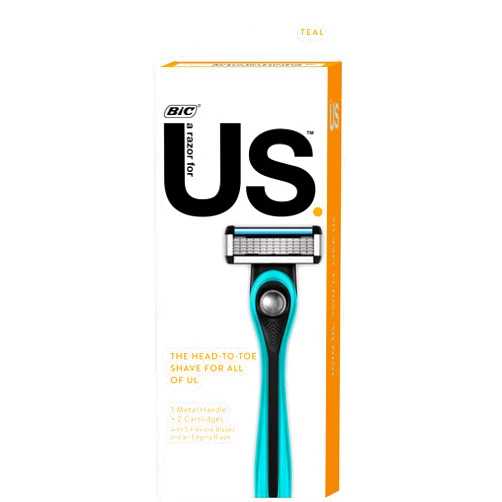 Bic, Us Starter Kit Teal Handle + 2 Cartridges, 1 Count