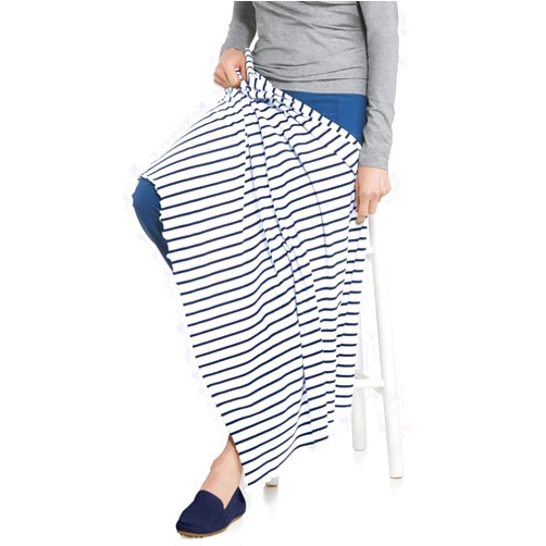 Coolibar UPF 50+ Savannah Sun Blanket - Sun Protective (One Size- White/Navy)
