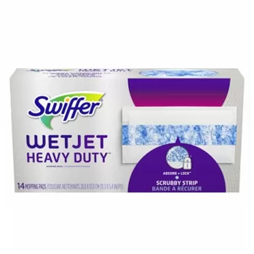 Swiffer WetJet Heavy Duty Mopping Pads Refill, 14 count (Pack of 4)