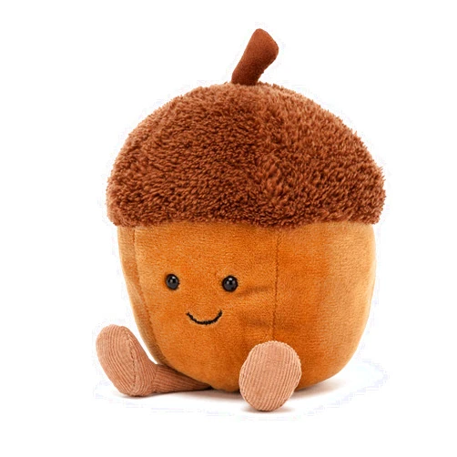 Jellycat Amuseables Acorn Stuffed Toy, 5 inches | Acorn Plush | Fall Décor
