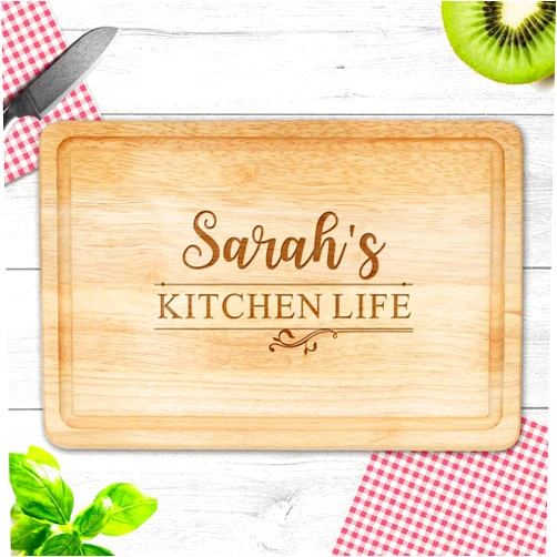 EDSG Personalized Cutting Boards for Kitchen Engraved Cutting Board Chopping Board Gifts for Christmas Birthday Anniversary Valentines Day Housewarming