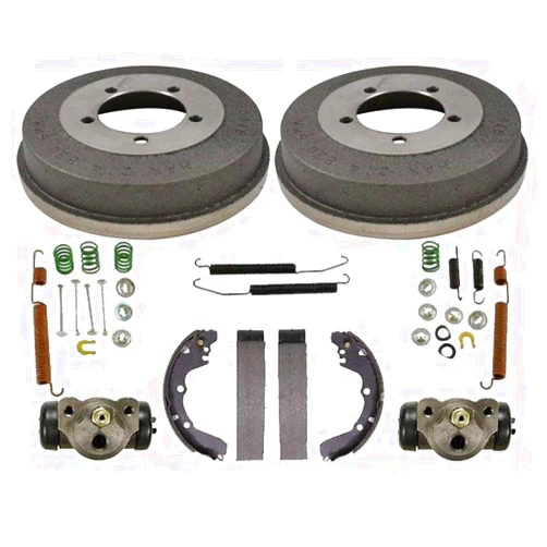 MAC Rear Brake Drums Shoes Spring Kit Wheel Cylinder For 95-00 Avenger 95-05 Eclipse Stop Look Check Only Models Using Rear Drum Brakes