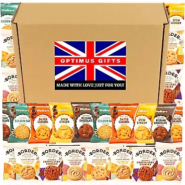 OY Gifts Walkers Shortbread Cookies & Border Biscuits Assorted British Snacks - Delicious British Foods, Traditional Shortbread Cookies from Scotland, 24 Individually Wrapped Treats