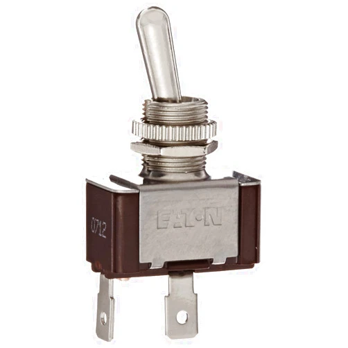 Eaton XTD1A1A2 Toggle Switch, Quick Connect Termination, On-Off Action, SPST Contacts
