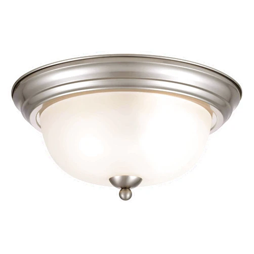 Tawson Joel Modern 2-Light Flush Mount Ceiling Light Fixture with Etched Glass Shade for Hallway, Entryway, Passway, Dining Room, Bedroom, Garage, Kitchen, Balcony, Living Room