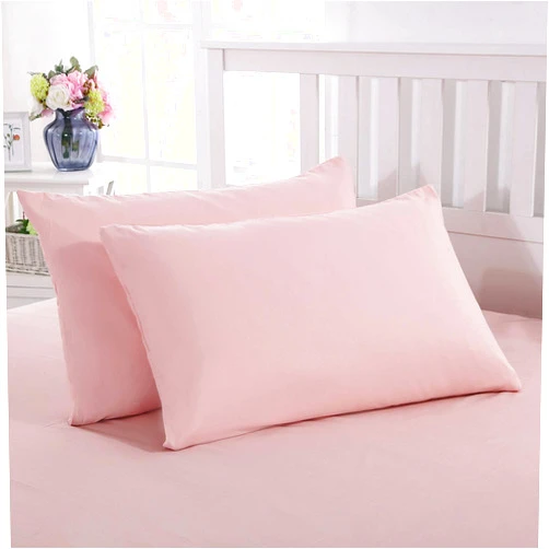 Mohap Zipper Pillowcase 2 Pieces Brushed Microfiber 1800 Hotel Quality Super Soft Pillow Cover No Shrinkage No Fade Pillow Protectors - Pink, Queen