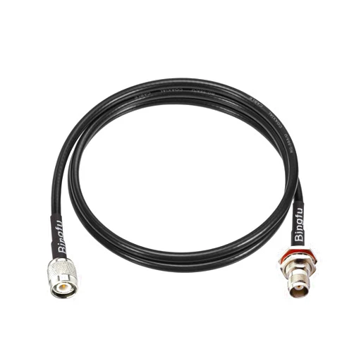 BINGFU RTK Survey GPS Antenna Extension Cable TNC Male to Female Bulkhead Mount RG58 Coax Jumper Cable 1m 3 feet for Vehicle Trimble Topcon Leica Sokkia GNSS RTK Receiver Marine Boat GPS Navigation