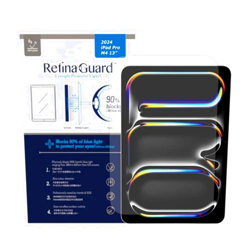 RetinaGuard Anti Glare & Anti Blue Light Screen Protector for 2024 iPad Pro 13 Inch with M4 Chip, SGS and Intertek Tested, Blocks Harmful Blue Light