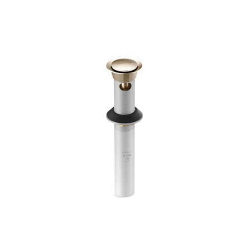 Kohler K-25322-2BV Bathroom sink clicker drain with overflow, Vibrant Brushed Bronze