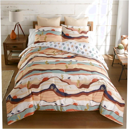 Donna Sharp Queen Bedding Set - 3 Piece - Journey Lodge Comforter Set with Queen Comforter and Two Standard Pillow Shams - Machine Washable