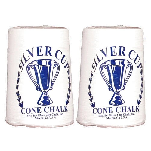 Silver Cup Billiard/Pool Cone Chalk 2 Pack